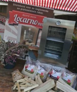 2-L Home & Garden XL Rookoven - RVS - 80x40x28 Cm - 3 Etages -Keukenartikelen Series Winkel 1009x1200 1