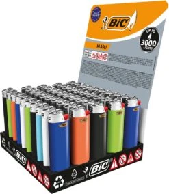 BIC Lighter Aansteker Maxi J26 Display(50stuks) -Keukenartikelen Series Winkel 1045x1200