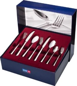 Sola Bestekset Luxor - Modern - 12 Persoons - 100 Delig - Zilverwit Edelstaal 18/10 - RVS - Zilver 7 Sola Bestekset Luxor - Modern - 12 Persoons - 100 Delig - Zilverwit Edelstaal 18/10 - RVS - Zilver -Keukenartikelen Series Winkel 1070x1200 2