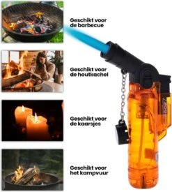 Prof Turbo Aansteker - Stormaansteker - Kaarsen - BBQ - Sigaren - 1 St -Keukenartikelen Series Winkel 1078x1200