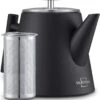 Silberthal - Theepot Met Filter - 1 L - RVS Dubbelwandig - Zwart - Cadeau -Keukenartikelen Series Winkel 1101x1200