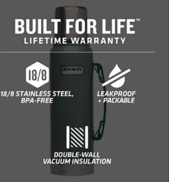 Stanley The Legendary Classic Bottle 1,40L - Thermosfles - Hammertone Green 19 Stanley The Legendary Classic Bottle 1,40L - Thermosfles - Hammertone Green -Keukenartikelen Series Winkel 1113x1200 3