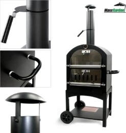 MaxxGarden Pizza Oven Buiten - Houtskool – Incl. Pizzasteen - 45x65x158cm -Keukenartikelen Series Winkel 1137x1200 3