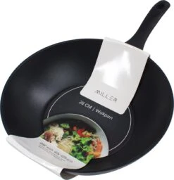 Miller Keramische Wokpan Inductie Ø 28 Cm - Alle Warmtebronnen - Anti Aanbaklaag -Keukenartikelen Series Winkel 1157x1200
