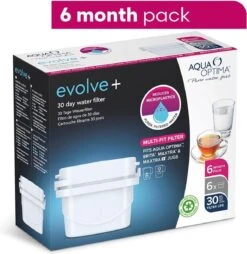 Aqua Optima Evolve+ Single Life - Wit - 6x 100 Liter -Keukenartikelen Series Winkel 1165x1200 1