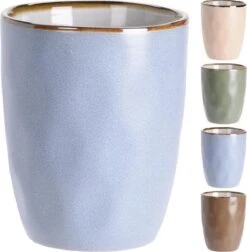 Excellent Houseware Set Van 4x Stuks Luxe Gekleurde Stoneware Bekers/koffiekopjes 280 Ml - Kopjes/koffiebekers 9 Excellent Houseware Set Van 4x Stuks Luxe Gekleurde Stoneware Bekers/koffiekopjes 280 Ml - Kopjes/koffiebekers -Keukenartikelen Series Winkel 1177x1200