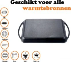 Kicinn Grillplaat - Gietijzer - Geëmailleerd - Incl. Accessoires - Ø 33 X 21.8 Cm (LxB) 12 Kicinn Grillplaat - Gietijzer - Geëmailleerd - Incl. Accessoires - Ø 33 X 21.8 Cm (LxB) -Keukenartikelen Series Winkel 1200x1045