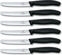 Victorinox Tafelmes 6 Stuks Zwart Krom Heft -Keukenartikelen Series Winkel 1200x1060