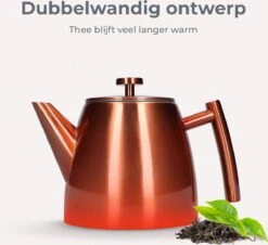 Vaja® Theepot Juliette Rosé Dubbelwandig -Keukenartikelen Series Winkel 1200x1099