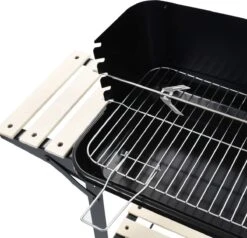 Verrijdbare Barbecue – Houtskool/Briketten - Verstelbare Grillplaat – Houten Tafel – Winscherm – Gewicht 5.9kg -Keukenartikelen Series Winkel 1200x1158 1