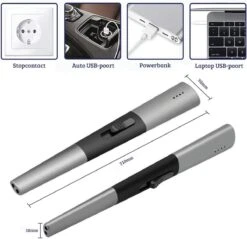 Allkinds Lange Elektrische Plasma Aansteker - USB Oplaadbaar - Vlamloze Elektrische Aansteker Voor Keuken, Kaars, BBQ Of Openhaard - Zwart - In- En Outdoor - Chique Design -Keukenartikelen Series Winkel 1200x1162 3