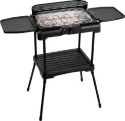 Princess 112250 Elektrische BBQ Met Zijplanken - BBQ - 40x25cm - Met En Zonder Statief Te Gebruiken - Met Zijplankjes - Ook Te Gebruiken Als Tafelgrill - 2200W -Keukenartikelen Series Winkel 1200x1163 3