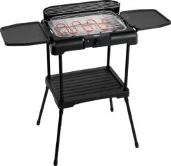 Princess 112250 Elektrische BBQ Met Zijplanken - BBQ - 40x25cm - Met En Zonder Statief Te Gebruiken - Met Zijplankjes - Ook Te Gebruiken Als Tafelgrill - 2200W -Keukenartikelen Series Winkel 1200x1164 2