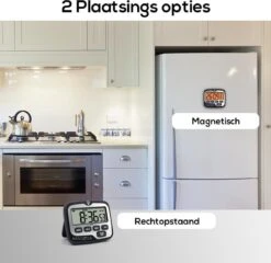BanGosa® Magnetisch Digitale Kookwekker - Timer - RVS - Keukenwekker Digitaal - Digitale Keuken Timer - Stopwatch Met Magneet -Keukenartikelen Series Winkel 1200x1166 3