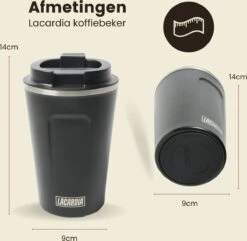 LaCardia Koffiebeker To Go Premium Zwart – Thermosbeker – Theebeker – 380ML – Herbruikbaar 17 LaCardia Koffiebeker To Go Premium Zwart – Thermosbeker – Theebeker – 380ML – Herbruikbaar -Keukenartikelen Series Winkel 1200x1171 3
