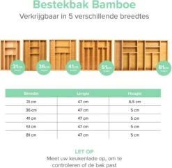 Grote Bestekbak Bamboe 81x47CM - Coninx Besteklade - Opbergbak - Duurzaam - Bamboe - Voor Laden Vanaf 47cm Diep 15 Grote Bestekbak Bamboe 81x47CM - Coninx Besteklade - Opbergbak - Duurzaam - Bamboe - Voor Laden Vanaf 47cm Diep -Keukenartikelen Series Winkel 1200x1172 1