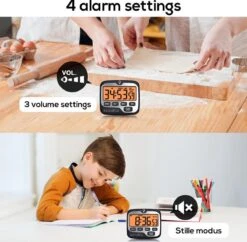 BanGosa® Magnetisch Digitale Kookwekker - Timer - RVS - Keukenwekker Digitaal - Digitale Keuken Timer - Stopwatch Met Magneet -Keukenartikelen Series Winkel 1200x1174 4