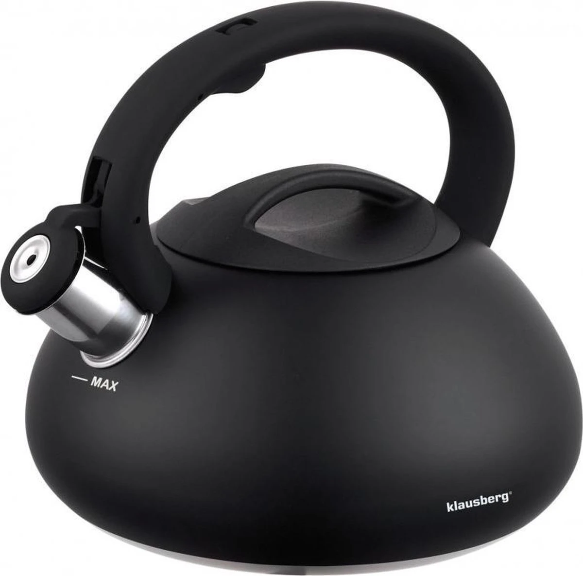 Klausberg 7368 - Fluitketel - Zwart - 2.7 Liter