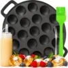 IRONO Poffertjespan Set - Incl. Doseerfles, Kwast En Vork - Poffertjespan Inductie En Electrisch - Poffertjesmaker 19 Poffertjes - Poffertjes Maken - Spuitfles - Cadeau Voor Mannen En Vrouwen 1 IRONO Poffertjespan Set - Incl. Doseerfles, Kwast En Vork - Poffertjespan Inductie En Electrisch - Poffertjesmaker 19 Poffertjes - Poffertjes Maken - Spuitfles - Cadeau Voor Mannen En Vrouwen -Keukenartikelen Series Winkel 1200x1191