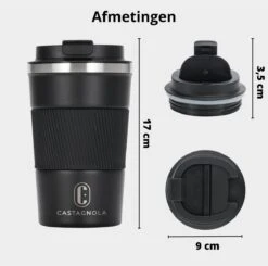 Castagnola Design RVS Koffiebeker To Go - Zwart - 380ml - Thermosbeker - Theebeker 17 Castagnola Design RVS Koffiebeker To Go - Zwart - 380ml - Thermosbeker - Theebeker -Keukenartikelen Series Winkel 1200x1191 11