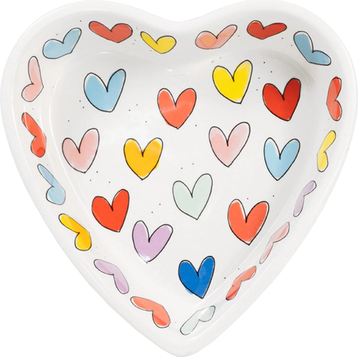 Blond Amsterdam, Even Bijkletsen: Hartvormige Schaal ø22CM 3 Blond Amsterdam, Even Bijkletsen: Hartvormige Schaal ø22CM