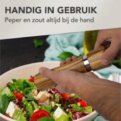 Nimma® Peper En Zoutmolen Set - Incl Navul Lepel - Verstelbare Maalgraad - Acacia Hout -Keukenartikelen Series Winkel 1200x1198 31