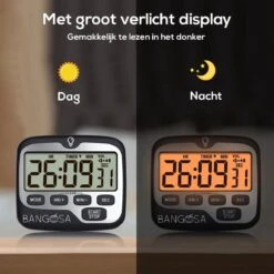 BanGosa® Magnetisch Digitale Kookwekker - Timer - RVS - Keukenwekker Digitaal - Digitale Keuken Timer - Stopwatch Met Magneet -Keukenartikelen Series Winkel 1200x1198 32