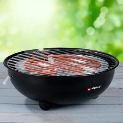 Alpina Elektrische BBQ - Tafel-Barbecue - Geen Rook - Binnen Barbecueën - 1250W - Ø 30 Cm - Zwart -Keukenartikelen Series Winkel 1200x1200 1010