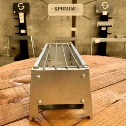 Spiedini Saté-bbq Bali 40 Mini - Kleine, Smalle Houtskoolbarbecue Met Horizontaal Rooster Voor Sate Of Andere Spiesjes - 40 Cm Lang, 11 Cm Breed, 14 Cm Hoog - Ideaal Voor Tuin- Of Open Haard, Of Balkon - Materiaal: Gealuminiseerd Ijzer -Keukenartikelen Series Winkel 1200x1200 1012