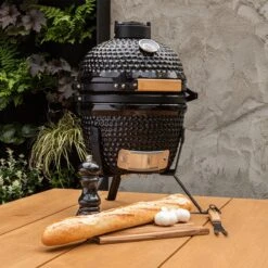 BluMill Kamado BBQ Egg - Kamado 13 Inch - Incl. Vlees Thermometer - Houtskoolbarbecues - Zwart - Ø 27cm -Keukenartikelen Series Winkel 1200x1200 1024