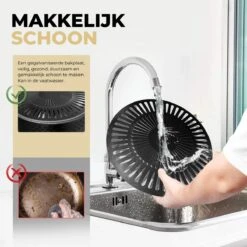 Ozocozy BBQ-ONE Houtskool Tafelbarbecue - Ø30 Cm- Zwart - Incl. Draagtas, Siliconen Bakkwast En RVS-Barbecuetang -Keukenartikelen Series Winkel 1200x1200 1029