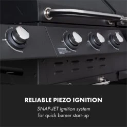 Klarstein Kingsville Double Barbecue - Houtskool- En Gasbarbecue - Smoker BBQ - Inclusief Deksels En Thermometer - Met 2 Roosters - Zwart -Keukenartikelen Series Winkel 1200x1200 1039