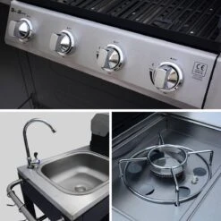 Alice's Garden Gas BBQ D'Artagnan - Zwart - 5 Branders - Buitenkeuken -Keukenartikelen Series Winkel 1200x1200 1045