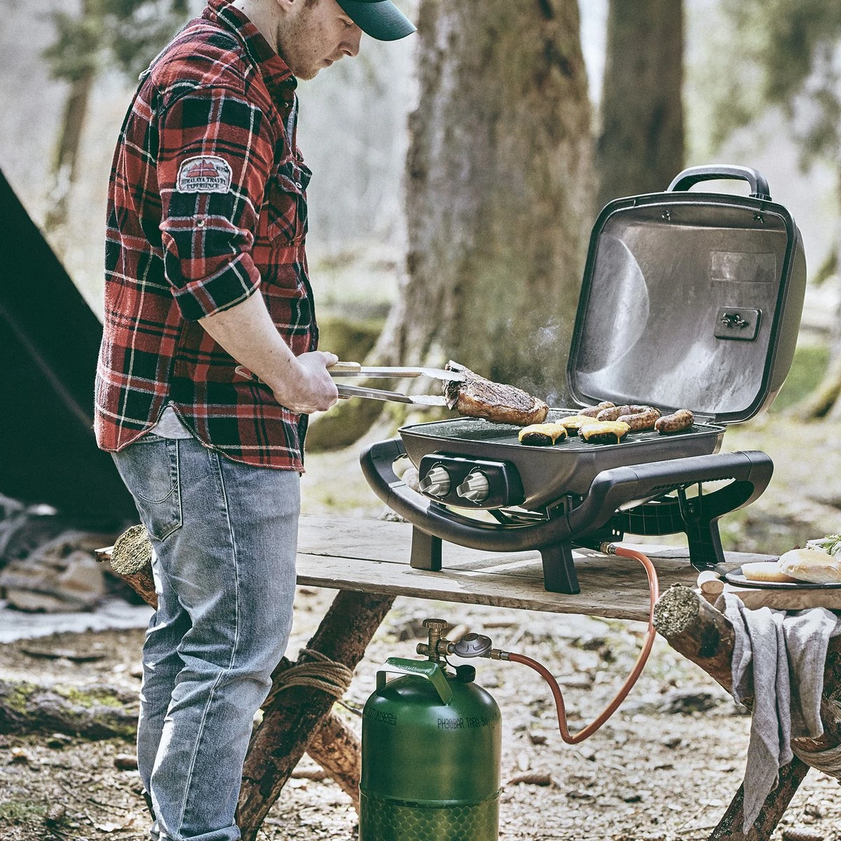 Burnhard Draagbare 2-Branders Gasbarbecue - Afdekhoes - BBQ Wayne 16 Burnhard Draagbare 2-Branders Gasbarbecue - Afdekhoes - BBQ Wayne - Afbeelding 14