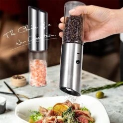 101Products Peper- & Zoutmolen Elektrisch - USB Oplaadbaar - Pepermolen - Zoutmolen - RVS -Keukenartikelen Series Winkel 1200x1200 1129