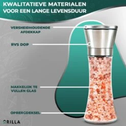 Peper En Zoutmolen Set - RVS Zout En Peperstel - Zoutvaatje En Pepermolen - 2 In 1 12 Peper En Zoutmolen Set - RVS Zout En Peperstel - Zoutvaatje En Pepermolen - 2 In 1 -Keukenartikelen Series Winkel 1200x1200 1139