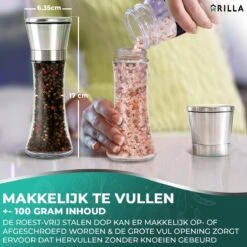 Peper En Zoutmolen Set - RVS Zout En Peperstel - Zoutvaatje En Pepermolen - 2 In 1 13 Peper En Zoutmolen Set - RVS Zout En Peperstel - Zoutvaatje En Pepermolen - 2 In 1 -Keukenartikelen Series Winkel 1200x1200 1140