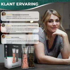 Peper En Zoutmolen Set - RVS Zout En Peperstel - Zoutvaatje En Pepermolen - 2 In 1 15 Peper En Zoutmolen Set - RVS Zout En Peperstel - Zoutvaatje En Pepermolen - 2 In 1 -Keukenartikelen Series Winkel 1200x1200 1142