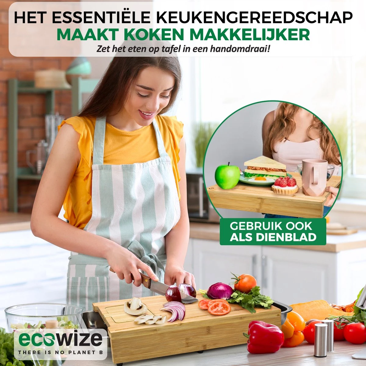Ecowize 3-in-1 Bamboe Snijplank Met Opvangbak - Snijplank Hout Incl. 3 Roestvrijstalen Opvangbakjes Met Bamboe Deksel, 4 Inzetbare Raspen - Groentesnijder, Hakblok, Borrelplank, Tapasplank, Broodplank - 40x30cm - Duurzaam Cadeau 5 Ecowize 3-in-1 Bamboe Snijplank Met Opvangbak - Snijplank Hout Incl. 3 Roestvrijstalen Opvangbakjes Met Bamboe Deksel, 4 Inzetbare Raspen - Groentesnijder, Hakblok, Borrelplank, Tapasplank, Broodplank - 40x30cm - Duurzaam Cadeau - Afbeelding 3