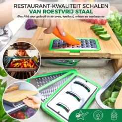 Ecowize 3-in-1 Bamboe Snijplank Met Opvangbak - Snijplank Hout Incl. 3 Roestvrijstalen Opvangbakjes Met Bamboe Deksel, 4 Inzetbare Raspen - Groentesnijder, Hakblok, Borrelplank, Tapasplank, Broodplank - 40x30cm - Duurzaam Cadeau 12 Ecowize 3-in-1 Bamboe Snijplank Met Opvangbak - Snijplank Hout Incl. 3 Roestvrijstalen Opvangbakjes Met Bamboe Deksel, 4 Inzetbare Raspen - Groentesnijder, Hakblok, Borrelplank, Tapasplank, Broodplank - 40x30cm - Duurzaam Cadeau -Keukenartikelen Series Winkel 1200x1200 1159