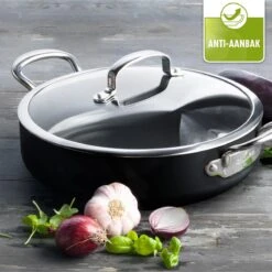 GreenPan Barcelona Infinity Pro Hapjespan Met Deksel 30cm - Zwart - Inductie - PFAS-vrij -Keukenartikelen Series Winkel 1200x1200 118