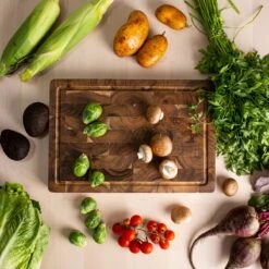 VDN Professionele Snijplank Acacia Hout Met Sapgeul En Handvatten – Hakblok 26x38x3.5 Cm -Keukenartikelen Series Winkel 1200x1200 1183