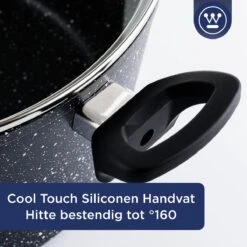 Westinghouse Hapjespan Inductie - Ø 32 Cm - Zwart Marmer - Met Deksel -Keukenartikelen Series Winkel 1200x1200 235