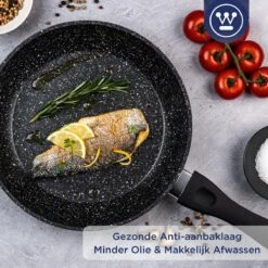 Westinghouse Koekenpan Inductie - Ø 24 Cm - Zwart Marmer - Geschikt Voor Alle Warmtebronnen -Keukenartikelen Series Winkel 1200x1200 251