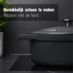 Gietijzeren Braadpan - Sudderpan Zwart Van Daumonet - Ovaal - Ø 29 Cm - 3 Liter - 100% PFAS & PFOA Vrij - Emaille - Geschikt Voor Alle Warmtebronnen - Elektrisch - Gas - Halogeen - Inductie - Keramisch - Vaatwasserbestendig 18 Gietijzeren Braadpan - Sudderpan Zwart Van Daumonet - Ovaal - Ø 29 Cm - 3 Liter - 100% PFAS & PFOA Vrij - Emaille - Geschikt Voor Alle Warmtebronnen - Elektrisch - Gas - Halogeen - Inductie - Keramisch - Vaatwasserbestendig -Keukenartikelen Series Winkel 1200x1200 268