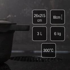 Gietijzeren Braadpan - Sudderpan Zwart Van Daumonet - Ovaal - Ø 29 Cm - 3 Liter - 100% PFAS & PFOA Vrij - Emaille - Geschikt Voor Alle Warmtebronnen - Elektrisch - Gas - Halogeen - Inductie - Keramisch - Vaatwasserbestendig 20 Gietijzeren Braadpan - Sudderpan Zwart Van Daumonet - Ovaal - Ø 29 Cm - 3 Liter - 100% PFAS & PFOA Vrij - Emaille - Geschikt Voor Alle Warmtebronnen - Elektrisch - Gas - Halogeen - Inductie - Keramisch - Vaatwasserbestendig -Keukenartikelen Series Winkel 1200x1200 270