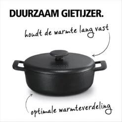 Brabantia The Dutch Braadpan - Matt Black - 28 Cm - Gietijzer -Keukenartikelen Series Winkel 1200x1200 309