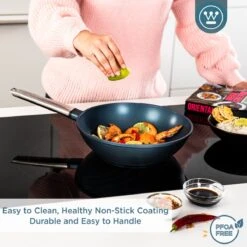 Westinghouse Performance Series - Wokpan Inductie - 28cm Luxe Wok Met Deksel - Blauw - Geschikt Voor Alle Warmtebronnen 16 Westinghouse Performance Series - Wokpan Inductie - 28cm Luxe Wok Met Deksel - Blauw - Geschikt Voor Alle Warmtebronnen -Keukenartikelen Series Winkel 1200x1200 365