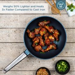 Westinghouse Performance Series - Wokpan Inductie - 28cm Luxe Wok Met Deksel - Blauw - Geschikt Voor Alle Warmtebronnen 17 Westinghouse Performance Series - Wokpan Inductie - 28cm Luxe Wok Met Deksel - Blauw - Geschikt Voor Alle Warmtebronnen -Keukenartikelen Series Winkel 1200x1200 366