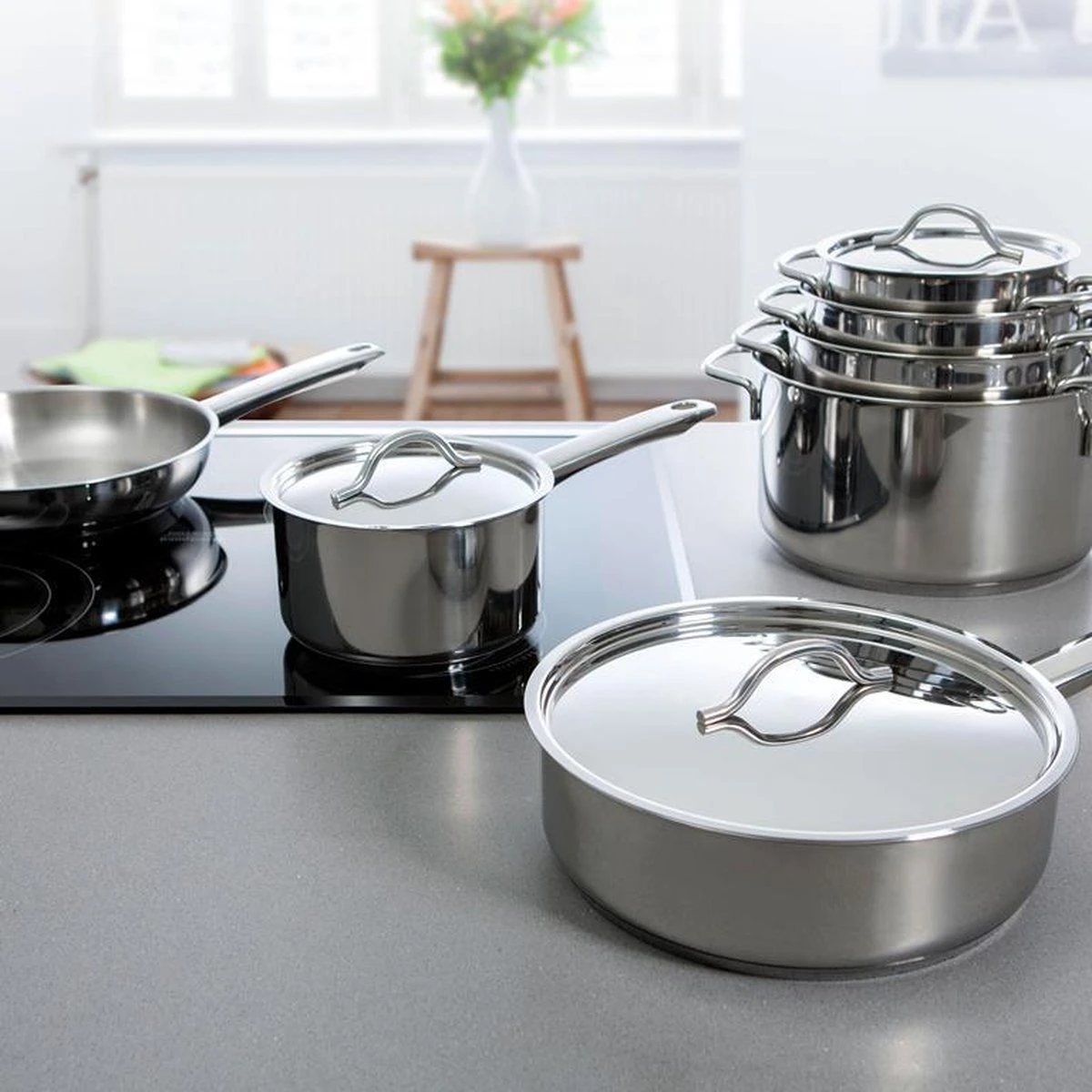 BK Profiline Kookpan Ø 14 Cm - RVS - Inductie 7 BK Profiline Kookpan Ø 14 Cm - RVS - Inductie - Afbeelding 5